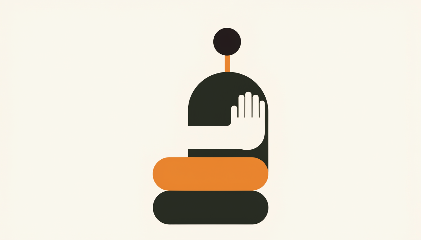 Nee zeggen helpt je verder - het effectieve werken - cursus time management Illustratie van een figuur die met een handgebaar rustig nee zegt als symbool voor grenzen stellen