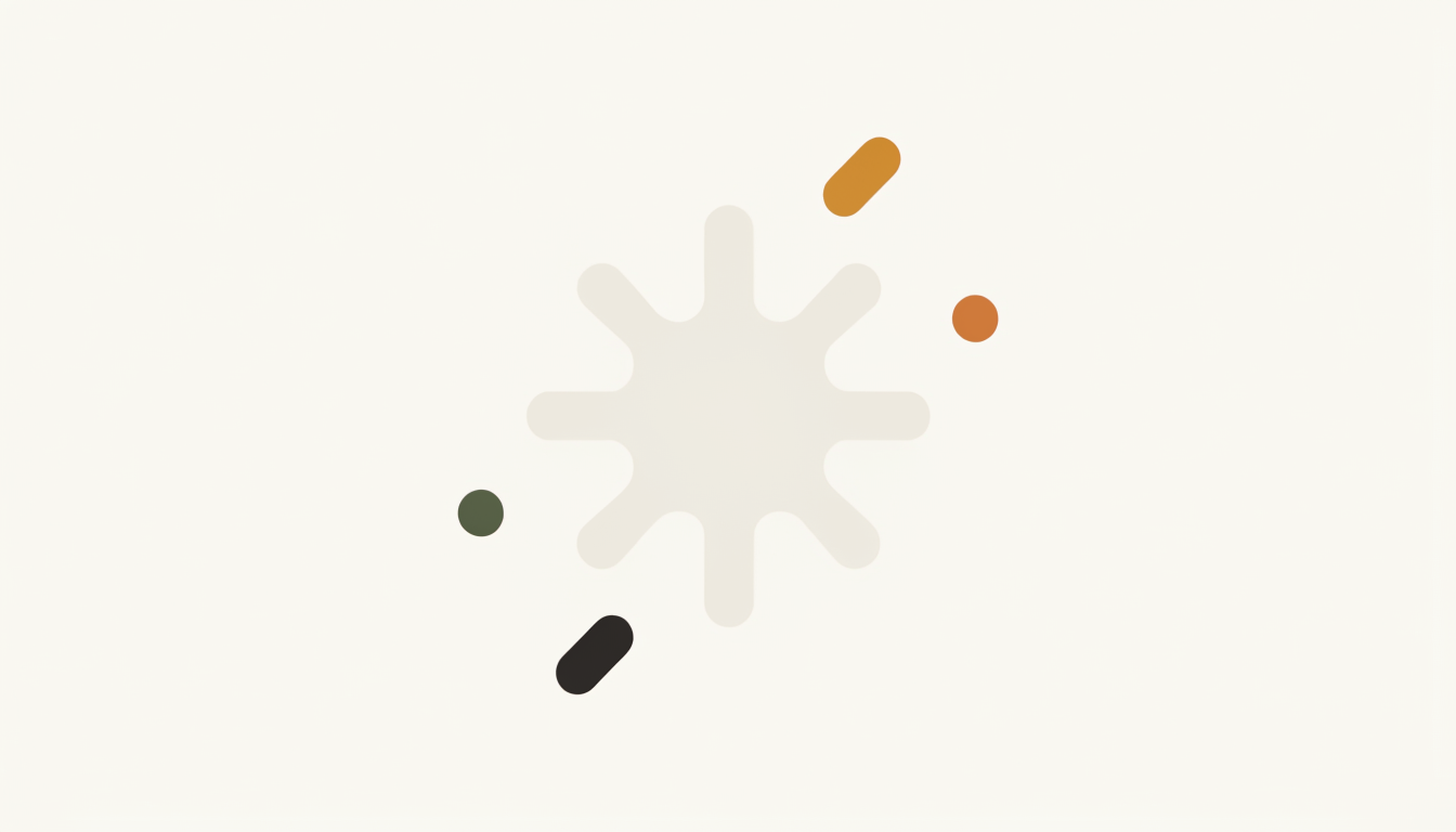 Illustratie van een stralende zon met confetti als symbool voor plezier in je werk