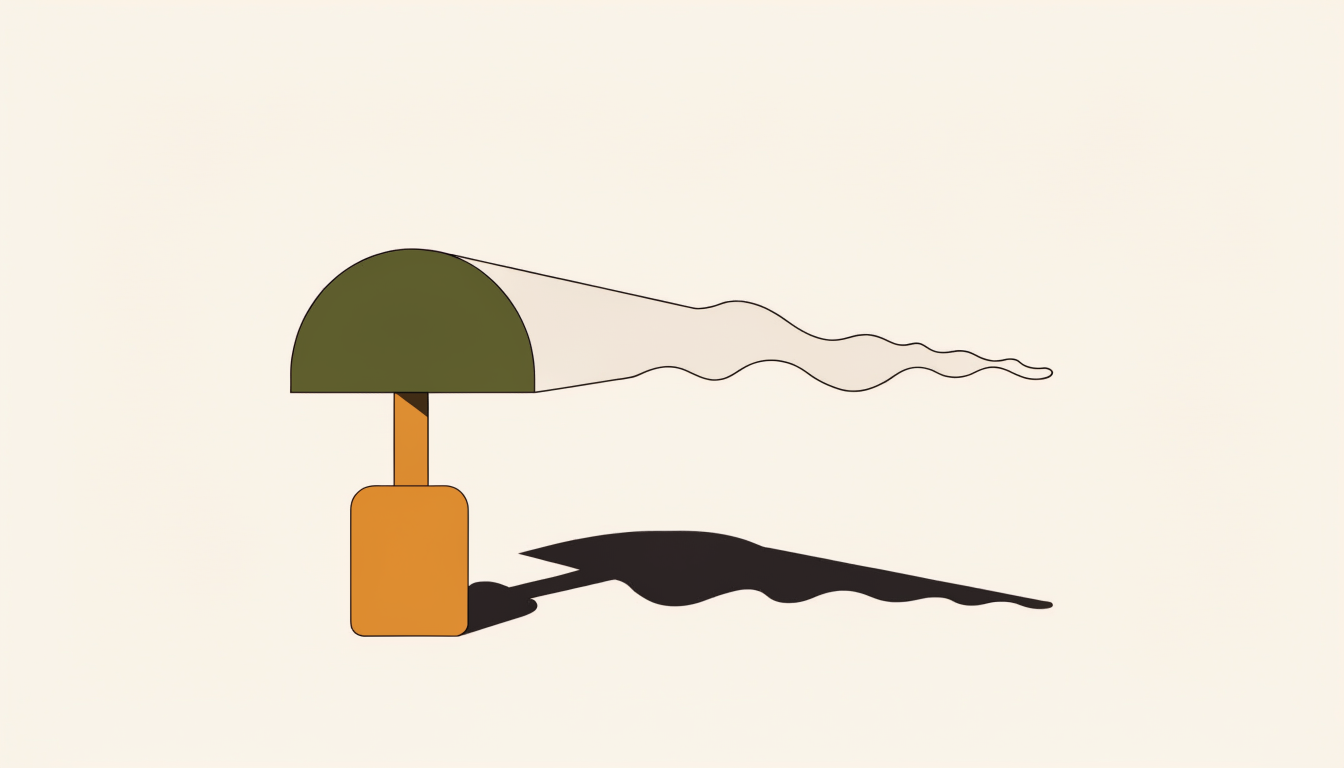 Illustratie van een flikkerende lamp als symbool voor gaslighting