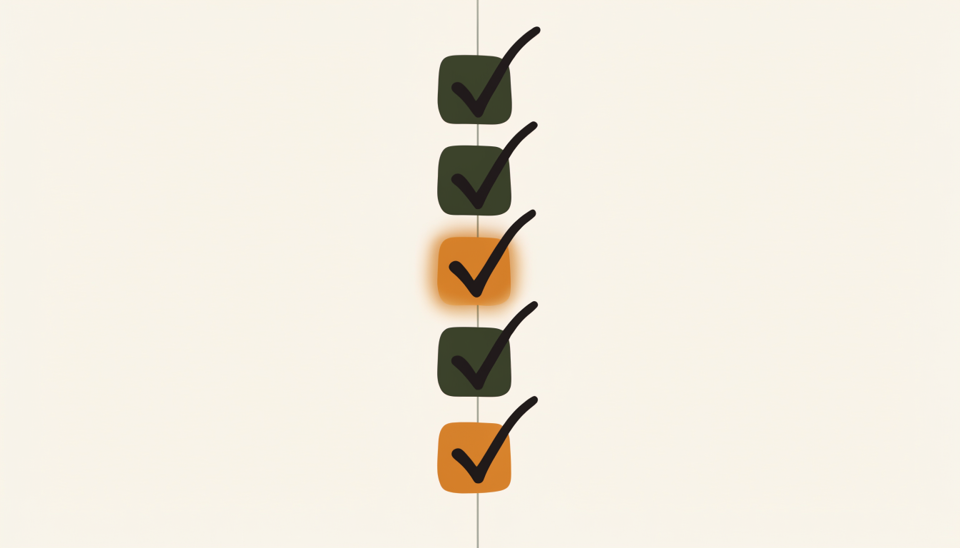 Illustratie van een checklist met één openstaand vakje als symbool voor het zeigarnik-effect
