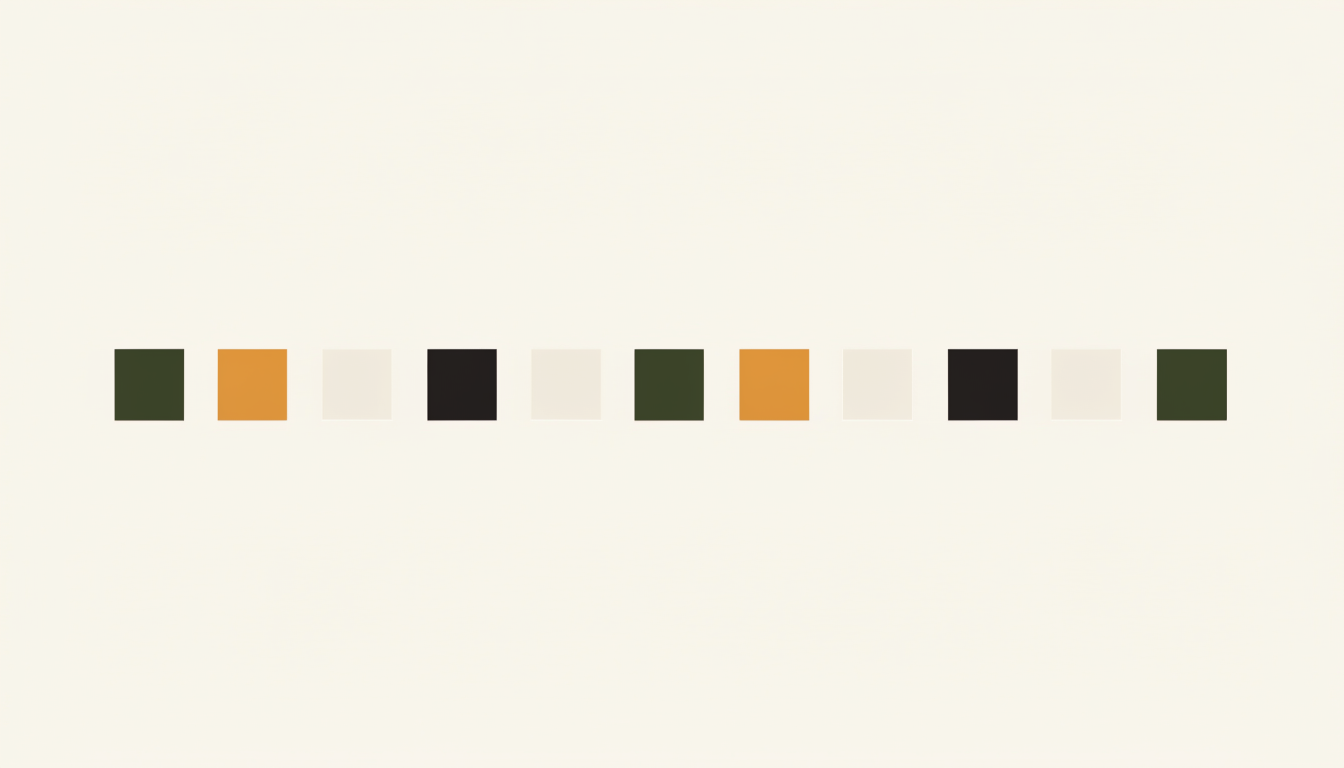 Illustratie van een rij identieke vierkantjes als symbool voor consequent gedrag